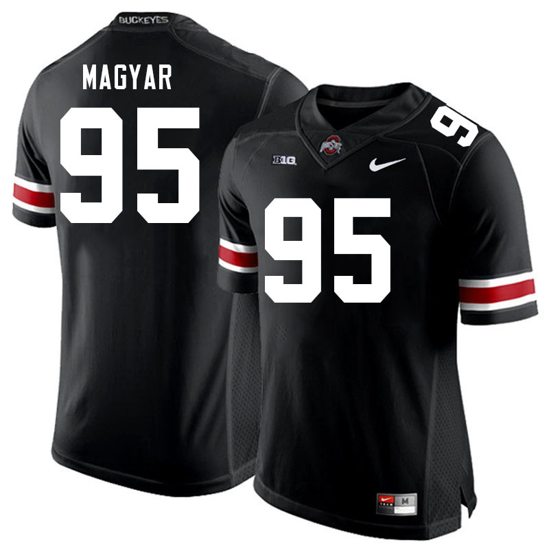 Ohio State Buckeyes Casey Magyar Men's #95 Black Authentic Stitched College Football Jersey